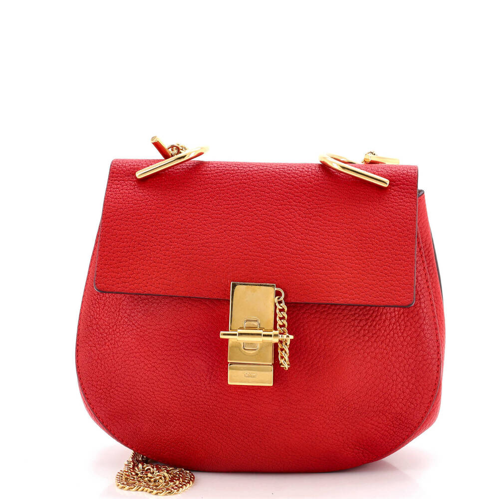 Chloe Small Drew Crossbody Bag Leather